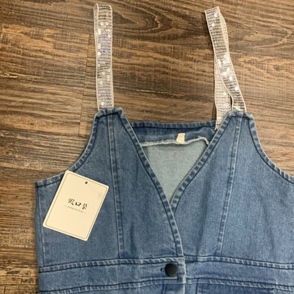 🔴SOLD🔴 NWT Denim Dress - Picture 3 of 5